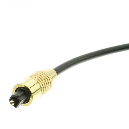 CABLE WHOLESALE 5 mm Premium Grade Digital Audio Toslink Fiber Optic Cable - 25 ft. 10TT-40125